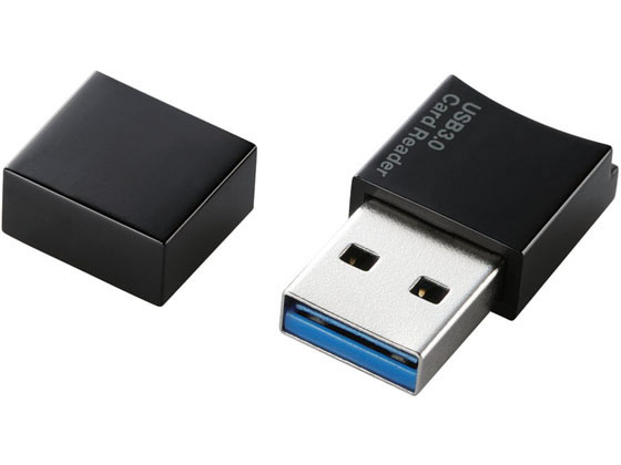 【店内全品ポイント2倍★28日9:59迄】【お取り寄せ】エレコム USB3.0対応microSD専用メモリカードリーダ MR3-C008BK カードリーダー ライター PC用ドライブ PC周辺機器