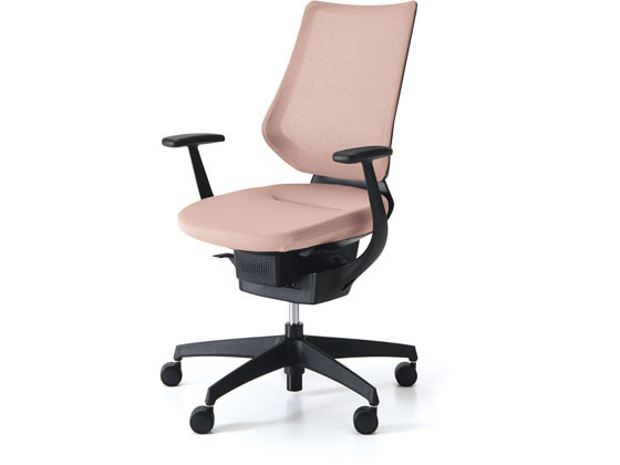 【レビュー投稿で100円OFFクーポン】【メーカー直送】コクヨ イング メッシュ・バーチカル ブラックシェル 樹脂脚 アッシュピンクV【代引不可】【組立・設置・送料無料】肘付き 固定肘タイプ メッシュチェア オフィスチェア オフィス家具