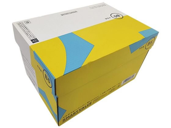 B5 Size Paper - 【マラソン限定★2,000円クーポン＆ポイント2倍】送料無料【お取り寄せ】スマートバリュー コピーペーパー 中性紙 B5 5000枚 A019J まとめ買い 業務用 箱売り 箱買い ケース買い B5サイズ コピー用紙