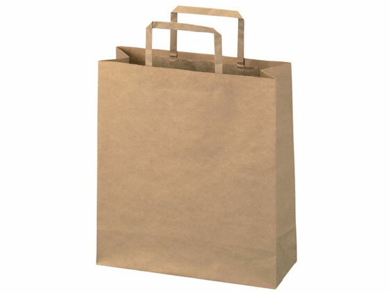 【マラソン限定★ポイント2倍】スマートバリュー 手提袋 平紐 茶 小 50枚 B291J-B 紙手提袋 平紐 手提袋 ラッピング 包装