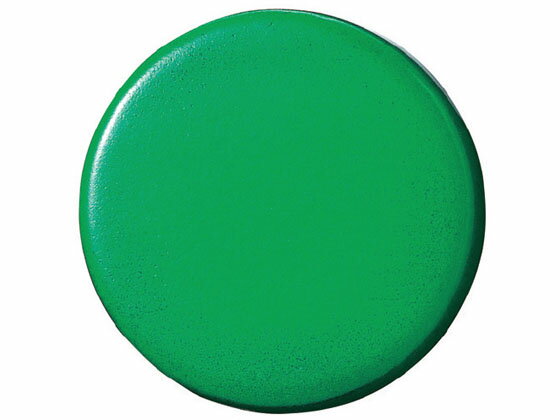 【レビュー投稿で100円OFFクーポン】【お取り寄せ】スマートバリュー 両面強力カラーマグネット コーティング 30mm 緑 10個 カラー両面マグネット マグネット 掲示物留め 吊下げ POP 掲示