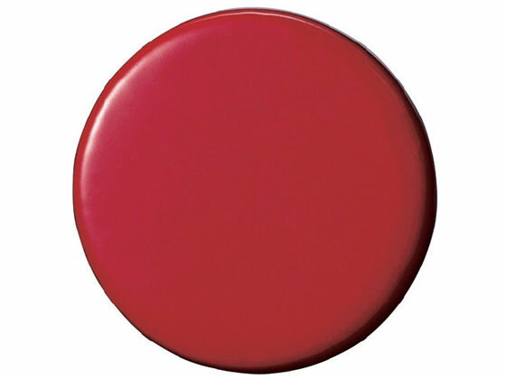 【レビュー投稿で100円OFFクーポン】【お取り寄せ】スマートバリュー 両面強力カラーマグネット コーティング 30mm 赤 10個 カラー両面マグネット マグネット 掲示物留め 吊下げ POP 掲示