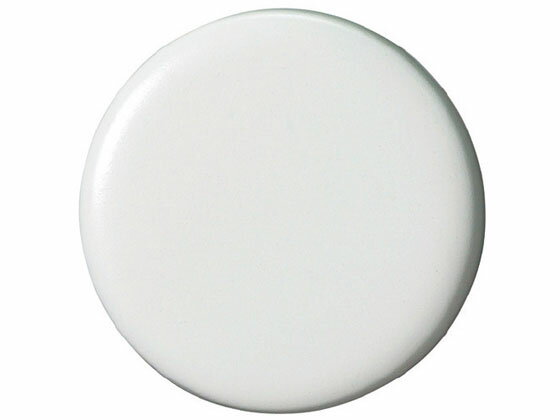 【レビュー投稿で100円OFFクーポン】【お取り寄せ】スマートバリュー 両面強力カラーマグネット コーティング 30mm 白 10個 カラー両面マグネット マグネット 掲示物留め 吊下げ POP 掲示