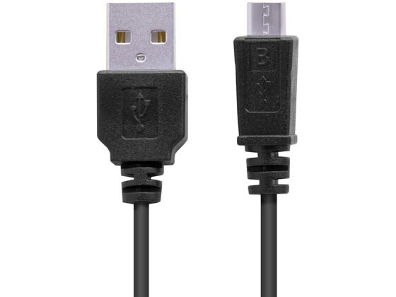 エレコム 極細USB A-MicroBケーブル 1.0m MPA-AMBXLP10BK USBケーブル A to microB ケーブル 電源タップ 配線パーツ 家電