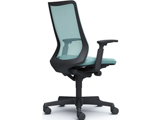 【レビュー投稿で100円OFFクーポン】【メーカー直送】オカムラ フルーエント ハイバック ブラックボディ アジャストアーム セージ【代引不可】【組立・設置・送料無料】肘付き 可動肘タイプ メッシュチェア オフィスチェア オフィス家具