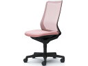 【メーカー直送】オカムラ フルーエント ハイバック ブラックボディ 肘無し ペールピンク【代引不可】【組立・設置・送料無料】 肘なし メッシュチェア オフィスチ...