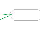 【お取り寄せ】タカ印 提札 長型 小物用 白無地 9×25mm 1000枚 値札 提げ札 陳列 POP 掲示用品
