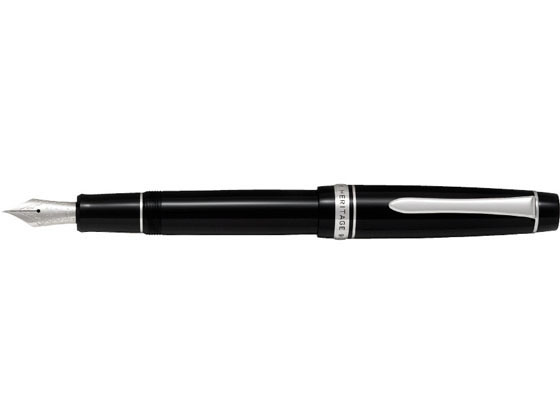 PILOT - 【マラソン限定★2,000円クーポン＆ポイント2倍】【お取り寄せ】パイロット 万年筆 カスタムヘリテイジ912 ブラック 超ソフト調・毛筆筆跡 コンバーター式 万年筆 筆ペン デスクペン 誕プレ