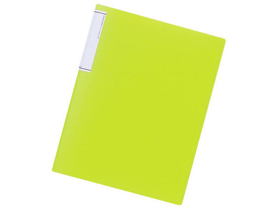 【レビュー投稿で100円OFFクーポン】【お取り寄せ】リヒトラブ クリヤーブック(スリムタイプ) A4タテ 20ポケット 黄緑 N7111-6 A4 固定式クリヤーファイル