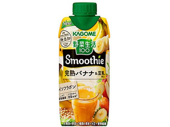 【スーパーセール期間中ポイント2倍】【お取り寄せ】カゴメ/野菜生活100 Smoothie 完熟バナナ&豆乳 330mL《9/4(日)20:00〜9/11(日)01:59まで》