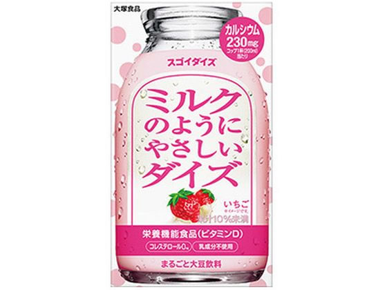 大塚食品 ミルクのようにやさしいダイズ いちご 950mL ジュース 清涼飲料 缶飲料 ボトル飲料