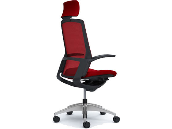 【レビュー投稿で100円OFFクーポン】 【メーカー直送】オカムラ フィノラ エクストラハイバック 座クッション デザイン肘 レッドC74CAR【代引不可】【組立・設置・送料無料】 肘付き 固定肘タイプ メッシュチェア オフィスチェア オフィス家具 [2]