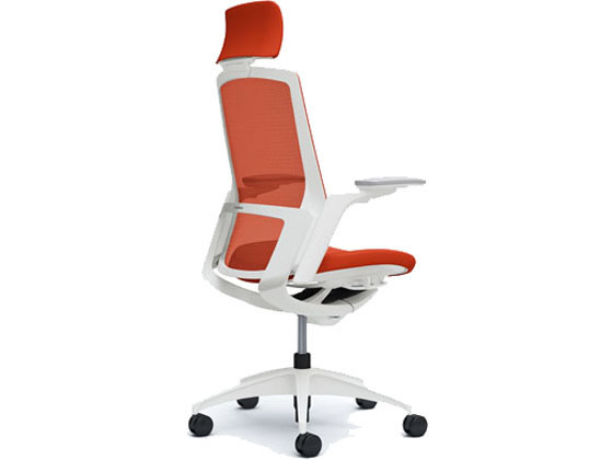 【メーカー直送】オカムラ フィノラ エクストラハイバック 座クッション アジャスト肘ORレッドC78CWW【代引不可】【組立・設置・送料無料】肘付き 可動肘タイプ メッシュチェア オフィスチェア オフィス家具