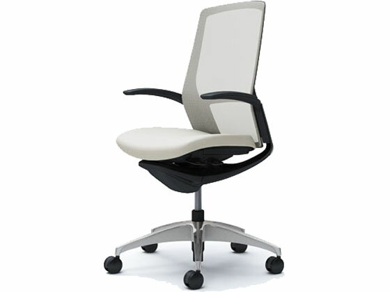 【マラソン限定★2,000円クーポン＆26日9:59迄ポイント2倍】 【メーカー直送】オカムラ フィノラ ハイバック 座クッション デザイン肘 ホワイト C747BR【代引不可】【組立・設置・送料無料】 肘付き 固定肘タイプ メッシュチェア オフィスチェア