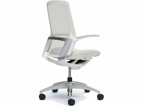 【マラソン限定★ポイント2倍】【メーカー直送】オカムラ フィノラ ハイバック 座クッション デザイン肘 ホワイト C747BW【代引不可】【組立・設置・送料無料】肘付き 固定肘タイプ メッシュチェア オフィスチェア オフィス家具 [2]