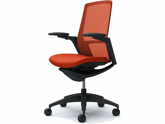 【マラソン限定★ポイント2倍】【メーカー直送】オカムラ フィノラ ハイバック 座クッション アジャスト肘 ORレッドC787MR【代引不可】【組立・設置・送料無料】肘付き 可動肘タイプ メッシュチェア オフィスチェア オフィス家具