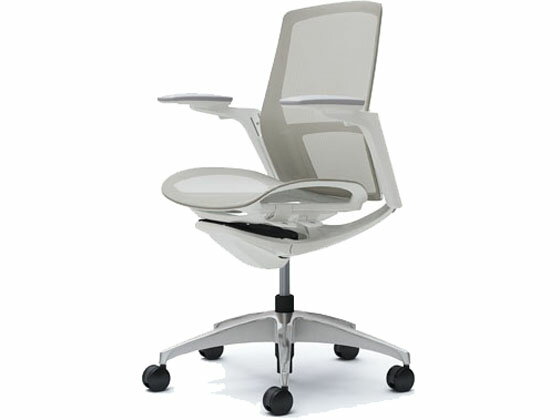 【マラソン限定★ポイント2倍】【メーカー直送】オカムラ フィノラ ミドルバック 座メッシュ アジャスト肘 Lグレー C781BW【代引不可】【組立・設置・送料無料】肘付き 可動肘タイプ メッシュチェア オフィスチェア オフィス家具