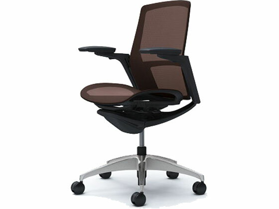 【レビュー投稿で100円OFFクーポン】【メーカー直送】オカムラ フィノラ ミドルバック 座メッシュ アジャスト肘 Dブラウン C781AR【代引不可】【組立・設置・送料無料】肘付き 可動肘タイプ メッシュチェア オフィスチェア オフィス家具