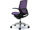 【スーパーDEAL ポイント10%バック】 【メーカー直送】オカムラ フィノラ ミドルバック 座メッシュ デザイン肘 パープル C741AR【代引不可】【組立・...