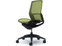 【スーパーDEAL ポイント10%バック】 【メーカー直送】オカムラ フィノラ ミドルバック 座メッシュ 肘無し グリーン C731MR【代引不可】【組立・設置...