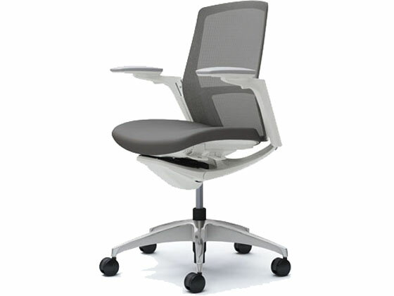 【マラソン限定★ポイント2倍】【メーカー直送】オカムラ フィノラ ミドルバック 座クッション アジャスト肘 Mグレー C783BW【代引不可】【組立・設置・送料無料】肘付き 可動肘タイプ メッシュチェア オフィスチェア オフィス家具