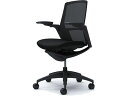 【スーパーDEAL ポイント10%バック】 【メーカー直送】オカムラ フィノラ ミドルバック 座クッション アジャスト肘 ブラック C783MR【代引不可】【組...