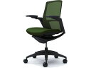 【スーパーDEAL ポイント10%バック】 【メーカー直送】オカムラ フィノラ ミドルバック 座クッション アジャスト肘 Dグリーン C783MR【代引不可】【...