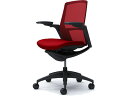 【スーパーDEAL ポイント10%バック】 【メーカー直送】オカムラ フィノラ ミドルバック 座クッション アジャスト肘 レッド C783MR【代引不可】【組立...