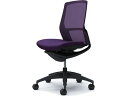 【スーパーDEAL ポイント10%バック】 【メーカー直送】オカムラ フィノラ ミドルバック 座クッション 肘無し パープル C733MR【代引不可】【組立・設...