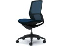 【スーパーDEAL ポイント10%バック】 【メーカー直送】オカムラ フィノラ ミドルバック 座クッション 肘無し Dブルー C733MR【代引不可】【組立・設...