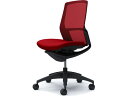 【スーパーDEAL ポイント10%バック】 【メーカー直送】オカムラ フィノラ ミドルバック 座クッション 肘無し レッド C733MR【代引不可】【組立・設置...