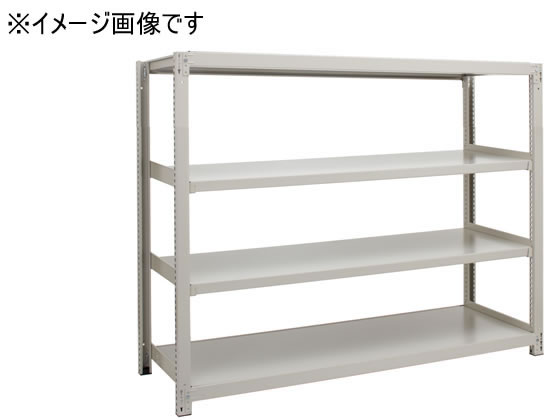 【スーパーSALE限定★10％以上OFF＆2,000円クーポン】 【メーカー直送】瀬戸内スチール 中量ラック3M 天地4段 単体IV H1800W1855【代引不可】【お客様組立】 中量ラック スチールラック キャビネット ロッカー オフィス家具