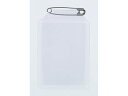 【レビュー投稿で100円OFFクーポン】【お取り寄せ】西敬 キンダー名札 58×38mm ピン付き 中紙なし K-6 クリップ ピン式ソフトタイプ 名札 キーホルダー