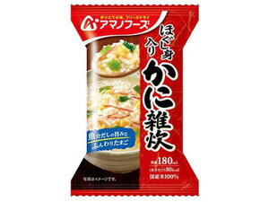 アマノフーズ/ほぐし身入り かに雑炊 20.5g インスタント食品 レトルト食品