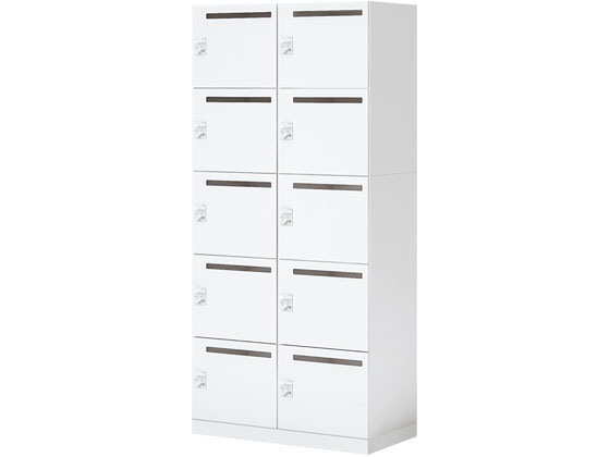 【マラソン限定★2000円クーポン&ポイント2倍】【メーカー直送】コクヨ イノン パーソナルロッカー 10人 ダイヤル錠 穴有 B電源無 白【代引不可】【組立・設置・送料無料】パーソナルロッカー キャビネット オフィス家具