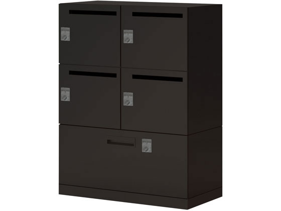 【レビュー投稿で100円OFFクーポン】【メーカー直送】コクヨ イノン 4人ラテラル ダイヤル錠 メール穴有 Bタイプ電源無 黒【代引不可】【組立・設置・送料無料】パーソナルロッカー キャビネット オフィス家具