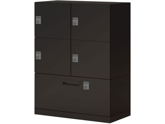 【レビュー投稿で100円OFFクーポン】【メーカー直送】コクヨ イノン 4人ラテラル ダイヤル錠 メール穴無 Bタイプ電源無 黒【代引不可】【組立・設置・送料無料】スチールロッカー キャビネット オフィス家具