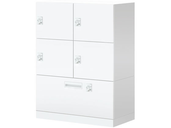 【レビュー投稿で100円OFFクーポン】【メーカー直送】コクヨ イノン パーソナルロッカー 4人ラテラル ダイヤル錠 穴無B電源無 白【代引不可】【組立・設置・送料無料】スチールロッカー キャビネット オフィス家具