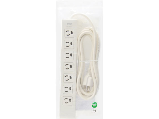 樂天商城 - 【マラソン限定★ポイント2倍】【お取り寄せ】サンワサプライ 電源タップ(7個口・3P・3m) TAP-F37-3R コード付き電源タップ3ピン 電源タップ OAタップ 配線パーツ 家電