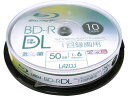 Lazos BD-R DL 50GB 10枚 大容量記録用 L-BDL10P データ用ブルーレイディスク 記録メディア テープ