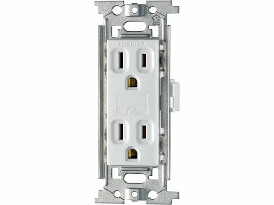 【マラソン限定★2,000円クーポン＆ポイント2倍】【お取り寄せ】朝日電器 埋込接地ダブルコンセント 定格125V15A EW-1202HN 電設資材 配線パーツ 電源タップ 家電