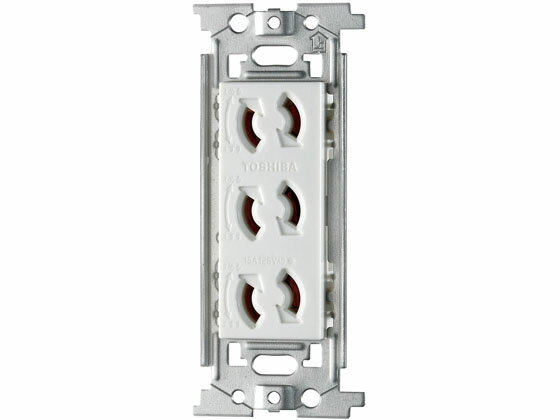 【マラソン限定★2,000円クーポン＆ポイント2倍】【お取り寄せ】朝日電器 抜止め埋込トリプルコンセント 125V15A EW-1303HN 電設資材 配線パーツ 電源タップ 家電