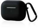【店内全品ポイント2倍★16日9:59迄】 【お取り寄せ】エレコム AirPods Pro用カラビナ付きシリコンケース AVA-AP2SCBK