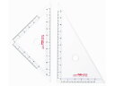 【店内全品ポイント2倍★16日9:59迄】 【お取り寄せ】西敬 パルカラー定規 10cm三角定規 PT-4 三角定規 スケール 教材 学童用品
