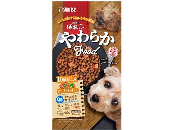 Natural - 【レビュー投稿で100円OFFクーポン】【お取り寄せ】マルカン ゴン太のほねっこやわらかフード ビーフ 10歳〜 700g ドライフード 犬 ペット ドッグフード