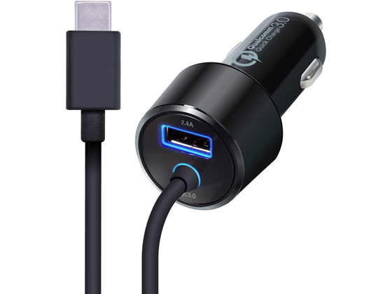 【マラソン限定★ポイント2倍】【お取り寄せ】エレコム 車載充電器 QC3.0 30W MPA-CCCQ03BK スマートフォン関連品 スマホ タブレット関連品