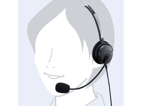 【レビュー投稿で100円OFFクーポン】【お取り寄せ】サンワサプライ USBヘッドセット MM-HSU12BK ヘッドセット 通話用イヤホン PC周辺機器 パソコン 家電