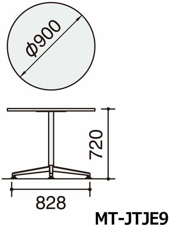 【レビュー投稿で100円OFFクーポン】【メーカー直送】コクヨ JUTO φ900円形 BR 単柱ポリッシュ アジャスター【代引不可】【組立・設置・送料無料】丸型 カフェテーブル 会議用テーブル 長机 オフィス家具 [2]