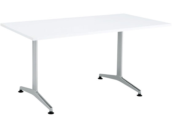 【メーカー直送】コクヨ ジュート T字シルバー脚 W1500×D750 角スクエア白 アジャスター【代引不可】【組立・設置・送料無料】 ミーティング用テーブル ミーティングテーブル ミーティング用