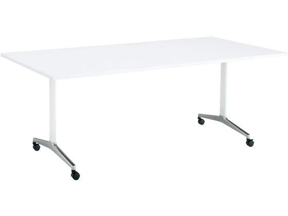 【マラソン限定2,000円OFFクーポン★4日20:00〜11日9:59迄ポイント2倍】【メーカー直送】コクヨ ジュート T字ポリッシュ脚 W2100×D1000 角スクエア白 キャスター【代引不可】【組立・設置・送料無料】 ミーティング用テーブル ミーティングテーブル ミーティング用